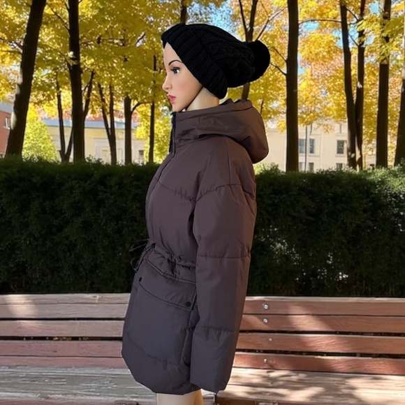 Puffit Hooded Puffer Jacket size M. NWT - Picture 4 of 11